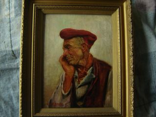   American Portrait Painting by John Califano 1862 1946 Fisherman