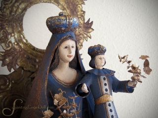 Our Lady of Candelaria Santos Statue w Halo Candlemas