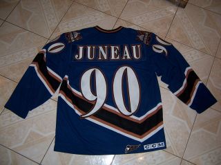   Juneau NHL Washington Capitals Hockey Jersey Adult Large Sewn Logos 90