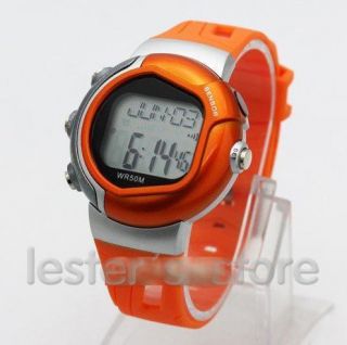   Monitor Watch Calorie Counter Fitness Exercise Orange Tracking