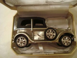 Waltham Vintage Car Mini Clock New in Original Box