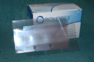 New250 Rolodex Card File Transparent Card Sleeve 3in X 5in