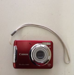 Canon PowerShot A480 10 0 MP Digital Camera Red