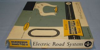   Electric Road System Slot Car Racing Track Set #1 Box Lid Left Panel