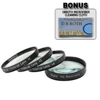 DB ROTH Close Up Macro Filter Set with Pouch for Nikon D3100, D7000 