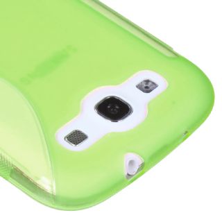 Apple Green(S Shape) Candy Skin Cover For SAMSUNG Galaxy S 3/III/GS3