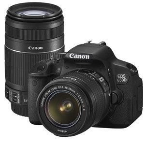 Canon EOS Rebel T4i 650D Digital SLR Camera 18 55 IS II 55 250 IS USA 