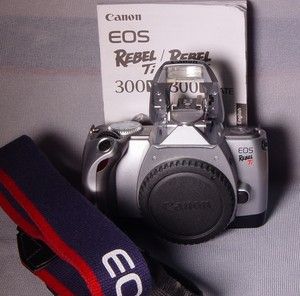CANON EOS REBEL Ti 35mm Film Camera body+Manual & Strap