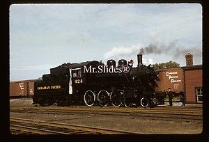 Original Slide CPR Canadian Pacific Fresh Paint 4 6 0 424 In 1959 At 