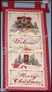 Bucilla A CHRISTMAS WELCOME Card Holder Counted Cross Stitch Kit