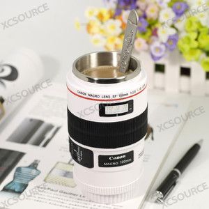 Canon Lens Mug Cup Macro 100mm Thermos Stainless Steel Insulated Pouch 