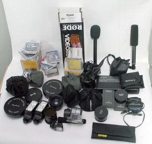 Sony Camcorder Lenses Mics Filters Lights EXTRAS for VX2100 PD170 HVR 