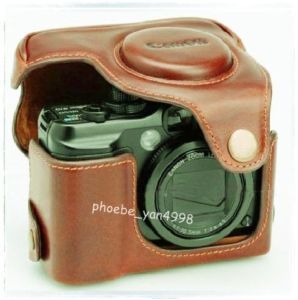 Leather Camera Case for Canon PowerShot G10 G11 G12