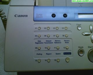 Genuine Canon Faxphone L80 Fax Copy Machine Super G3