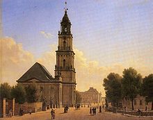 Garnisonkirche around 1827, oil painting by Carl Hasenpflug