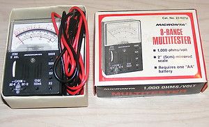 Micronta 8 Range Multitester No 22 027U New in Box