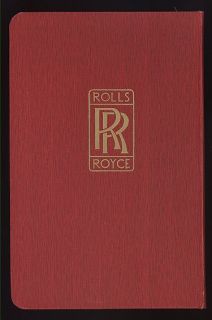 1923 ROLLS ROYCE 20 H.P. ORIGINAL HANDBOOK MANUAL. SUPERB TIME WARP 