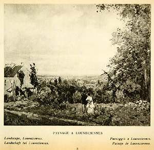   Louveciennes France Landscape Camille Pissarro Impressionism