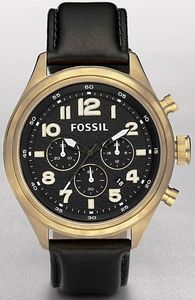 Fossil DE5000 Vintaged Bronze Chronograph Mens Watch