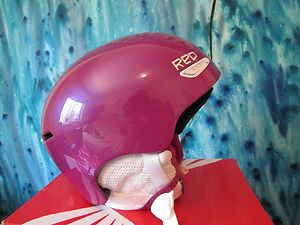NEW 2013 Burton R.E.D WOMENS Pure Snowboard helmet, Pink Purple XS 53 