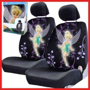 Tinkerbell Car Seat Cover Auto Accessories Low Back 2pc
