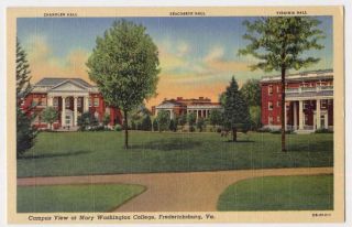 1940 Fredericksburg VA Early Mary Washington College Campus