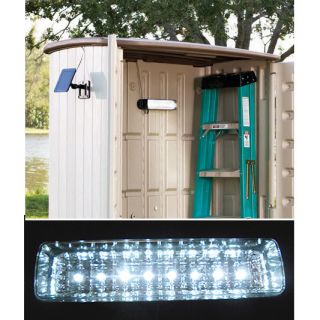 Solar Powered Wall Garage Shed Light 8 LED Storage Basement Attic 