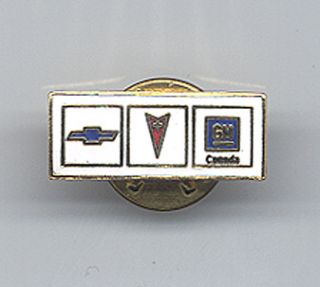 chevrolet pontiac gm canada dealer pin this pin is all metal brand new 