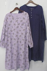 Carole Hochman Sz 1x 2 Pack Holiday Jersey Pajamas Purple Combo New 