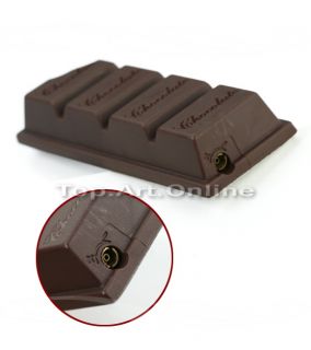 Funny Creative Chocolate Candy Bar Shaped Pipe Refillable Cigarette 