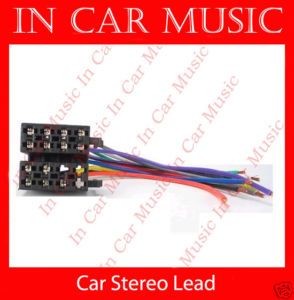Kenwood Car Radio CD Player Stereo ISO Lead Loom Wires