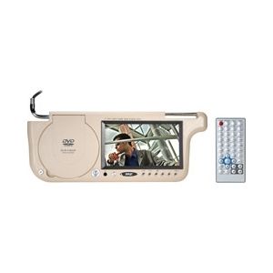 Pyle 7 12V Car Sun Visor Sunvisor Video Monitor Built in DVD Player 