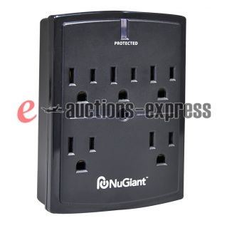 Nugiant 5 Outlets Power Strip Wall Tap Surge Protectors