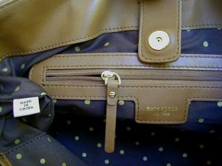 Carmel Brown Soft Leather Kate Spade Satchel Tote Bag Purse