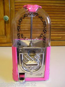 Vintage Carousel Jukebox Gumball Bubble Gum Machine Hot Pink Super Hot 