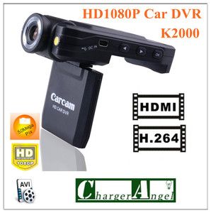 Full HD Car Carcam Video Camera DVR HDMI Night Day 2TFT LCD 1080p H 