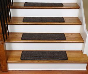 Washable Non Skid Carpet Stair Treads Cobbler Brown