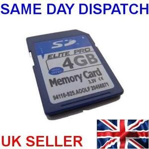 4GB SD SDHC Memory Card for TomTom Garmin Nuvi Navman GPS SAT NavS 