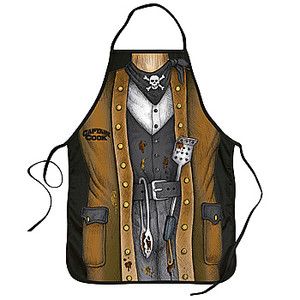 New Captain Cook BBQ Grilling Apron Guys Pirate Print Cook Wear 36 x 