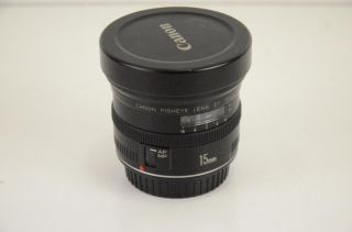 Canon EF 15mm 15 mm F 2 8 F2 8 Fisheye Lens UW Date Code Mint Glass w 