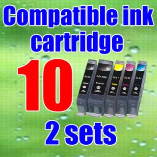 10 NEW CANON PIXMA INK CARTRIDGES FOR iP4200 iP4500 MP600 MP800 MP830 