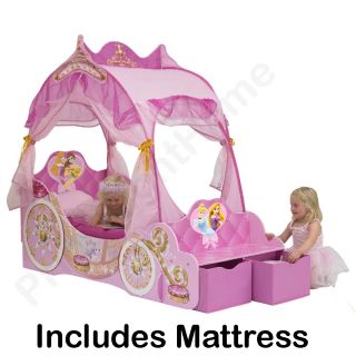 Disney Princess Carriage Toddler Bed   snuggle up to sleep with your 