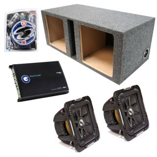 Kicker Car Audio Dual 15 S15L7 L7 Vented Speaker Sub Box Planet 