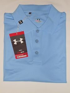   Armour s s Performance Polo Golf Shirt Pick Size Carolina Blue