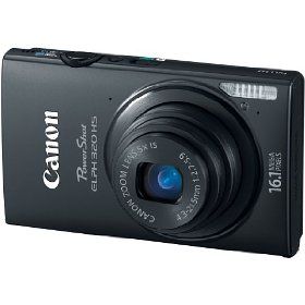 Canon PowerShot ELPH 320HS Digital Camera WiFi 16 1MP IXUS 240 Black 