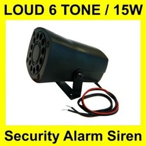 Loud 6 Tone Car Motorcycle Security Alarm Siren Horn 07