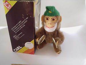 CARL Original Wind Up Monkey Made in West Germany WORKS GREAT with 