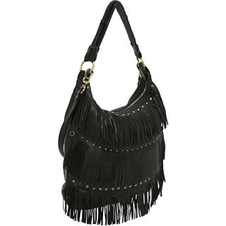 click an image to enlarge carla mancini top zip bag with fringe rows 