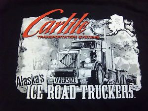 Alaska Ice Road Truckers Carlile Black T Shirt XXL New Ships Worldwide 