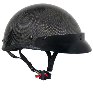   Profile Carbon Fiber Half Open Face Motorcycle Helmet XS XXL